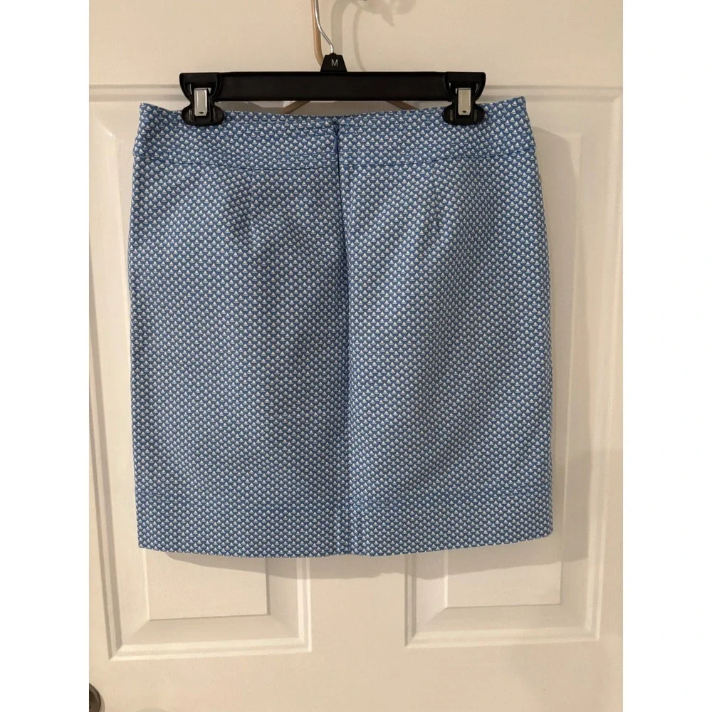 Talbots Sailboat‎ Print Skirt Casual Lined Summer Size 6P